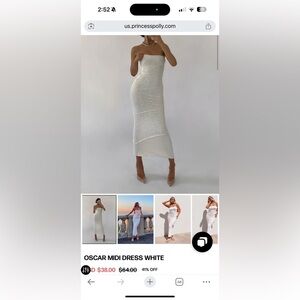 Princess Polly Oscar midi dress size US 12